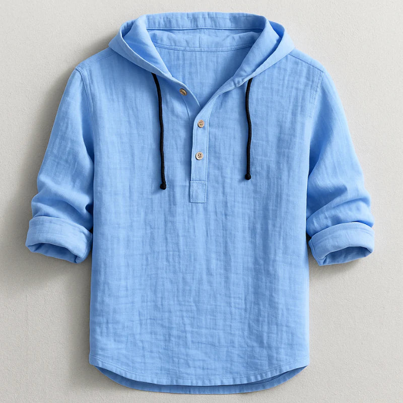 Camisa con capucha de algodón