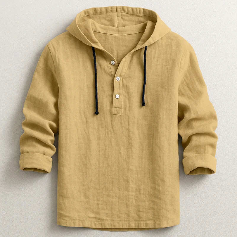 Camisa con capucha de algodón