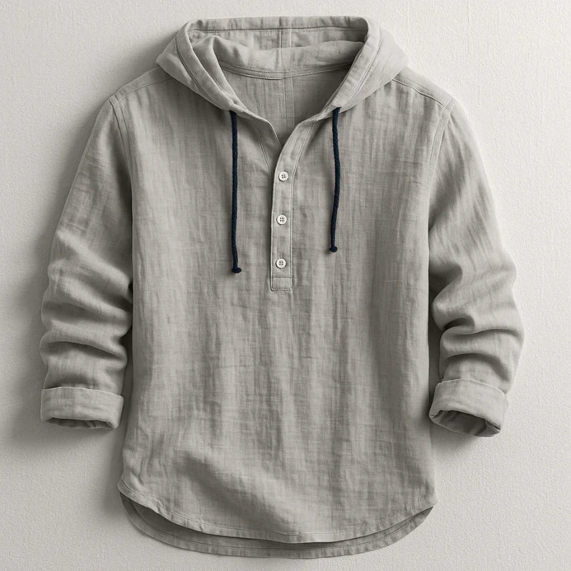 Camisa con capucha de algodón