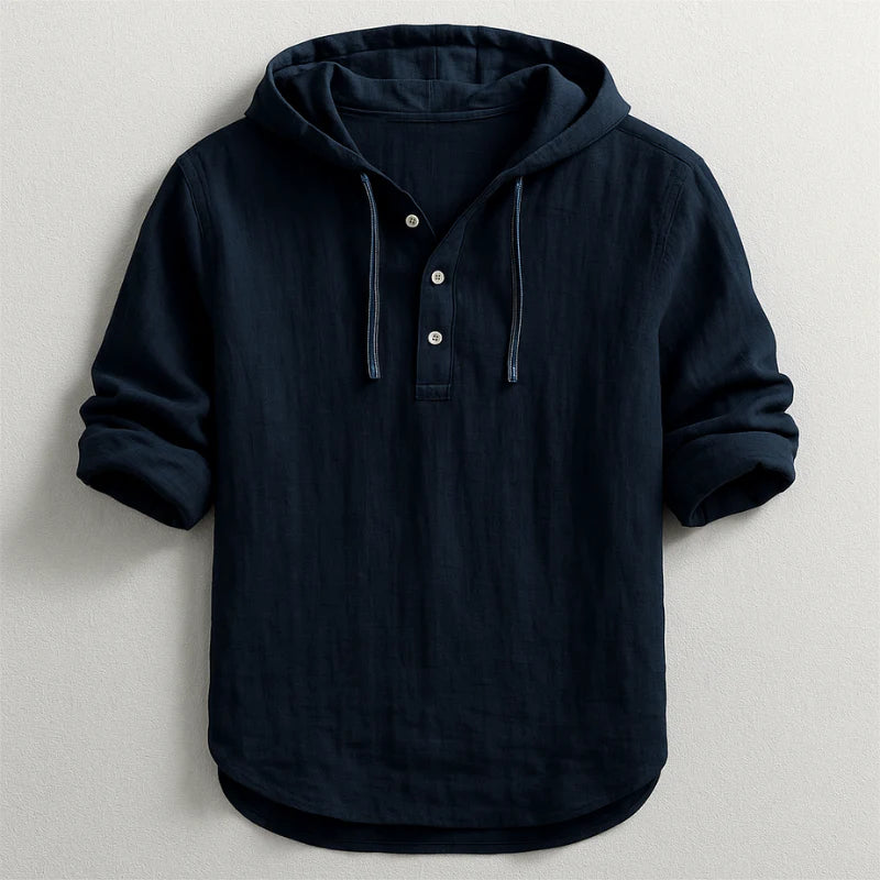 Camisa con capucha de algodón