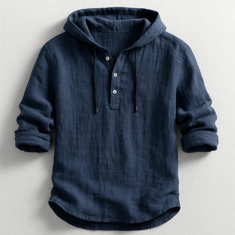 Camisa con capucha de algodón