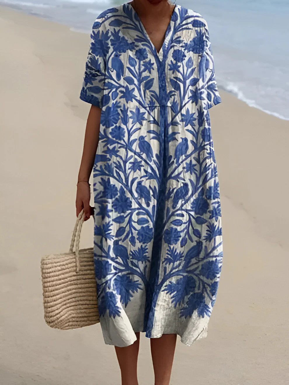 Vestido estampado de verano