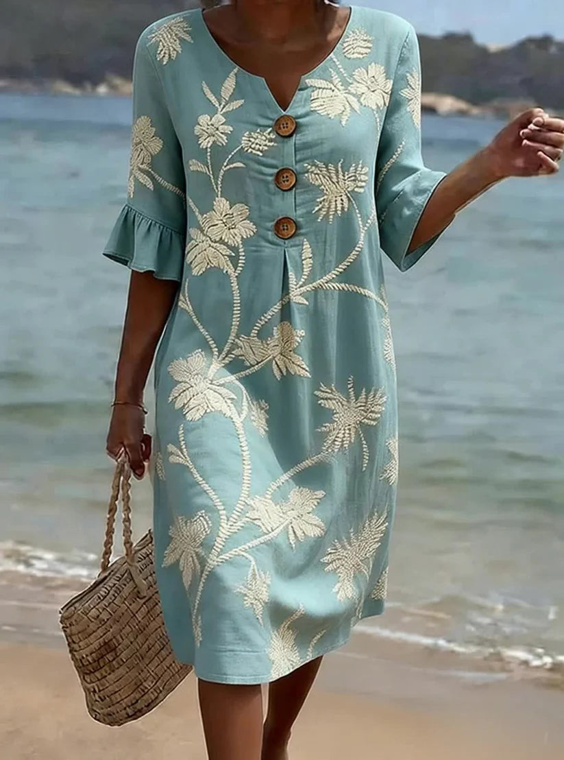 Vestido de mujer con estampado floral