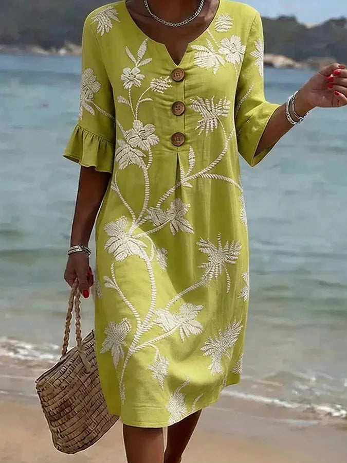 Vestido de mujer con estampado floral
