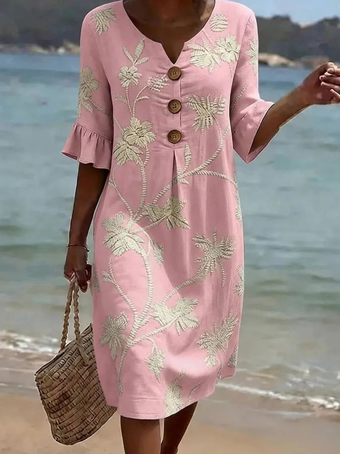 Vestido de mujer con estampado floral